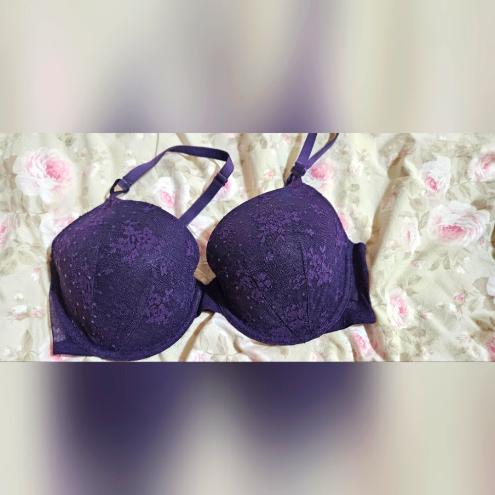 Victoria Secret Lightly Lined Bra Dark Purple
